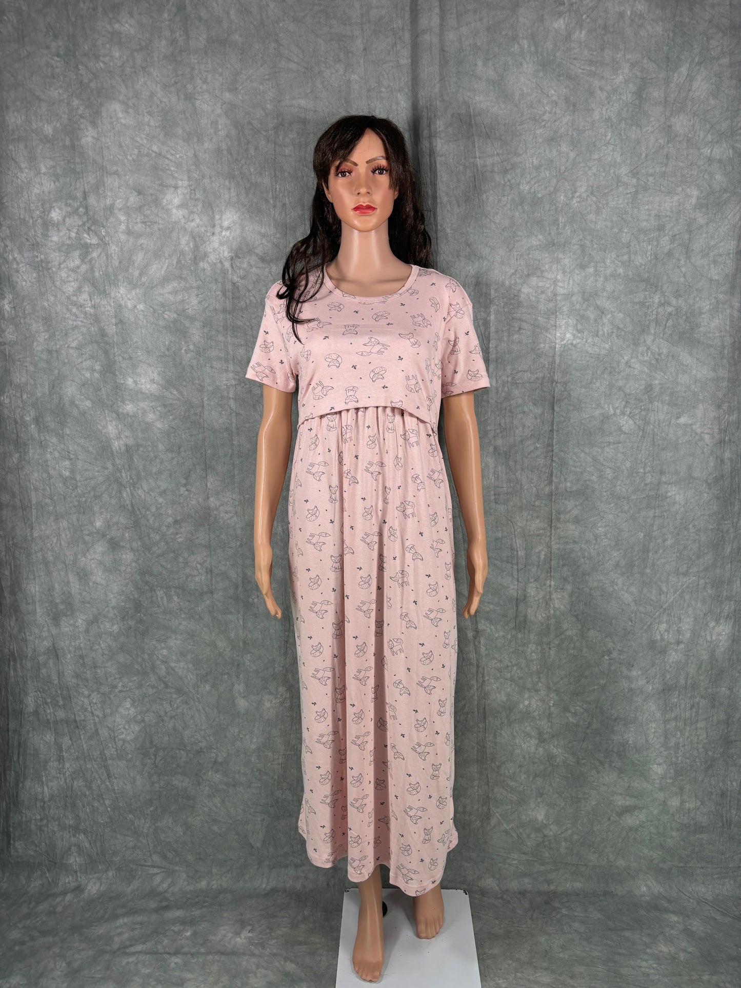 Soft Cotton Maternity Loungewear - Pink