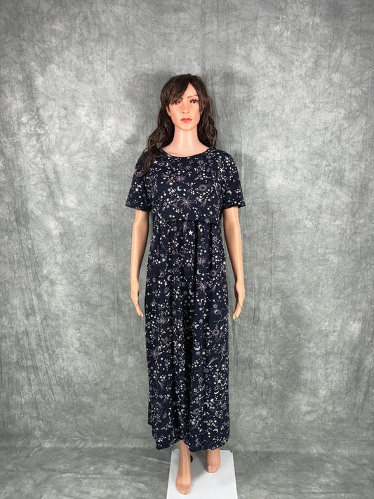 Soft Cotton Maternity Loungewear - Black