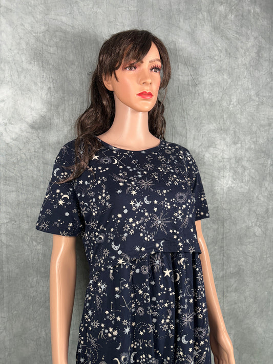 Soft Cotton Maternity Loungewear - Black