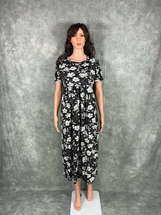 Soft Cotton Maternity Loungewear - Black