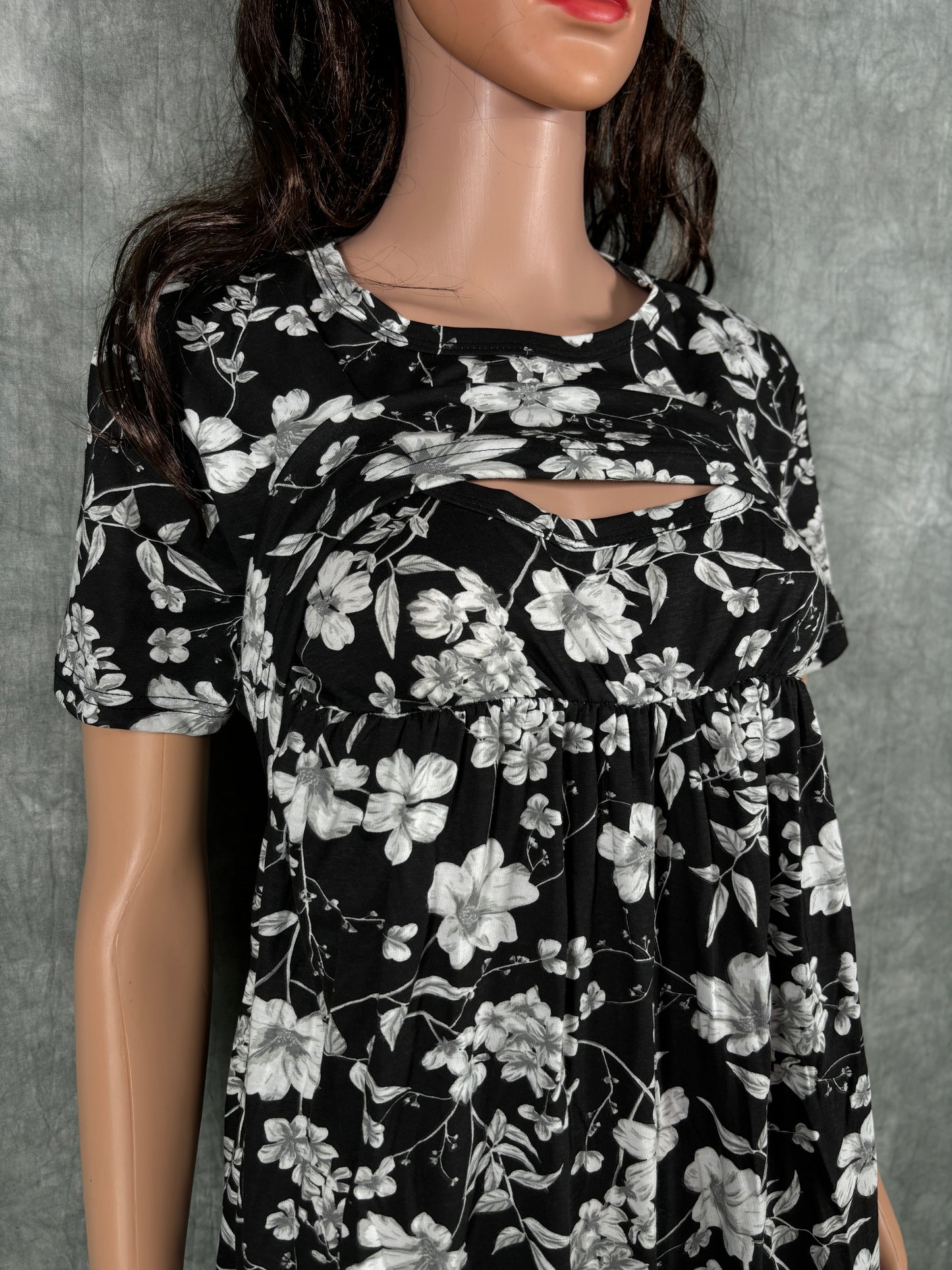 Soft Cotton Maternity Loungewear - Black