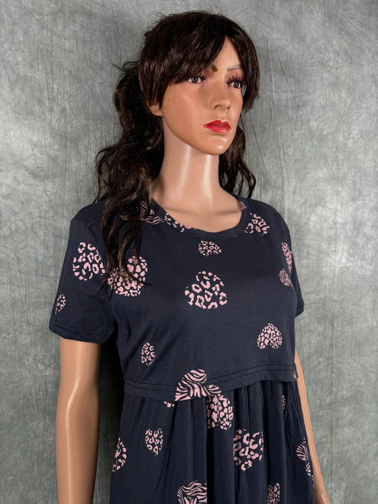 Soft Cotton Maternity Loungewear - Blue