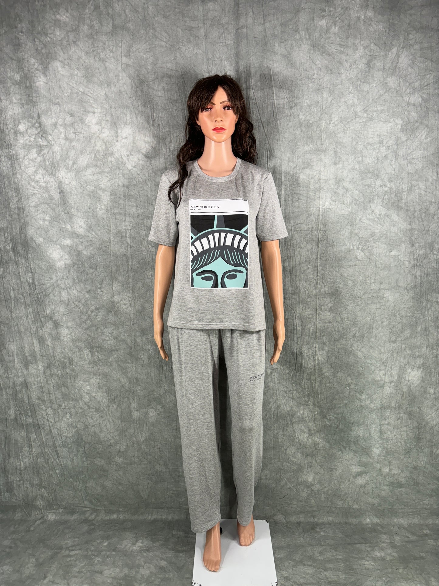 Soft Cotton Co-ord Set for Women - Grey