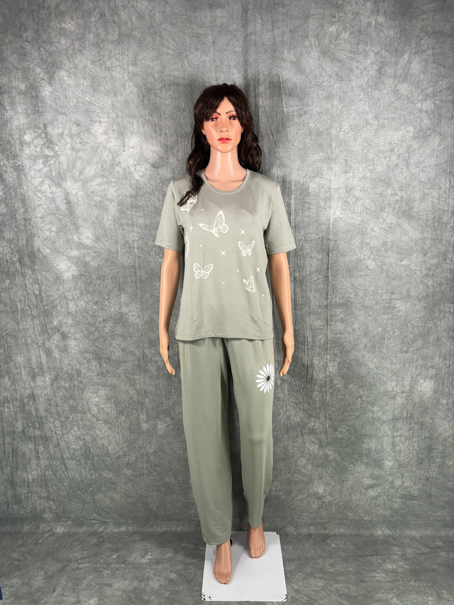 Soft Cotton Co-ord Set for Women - Pastel Green