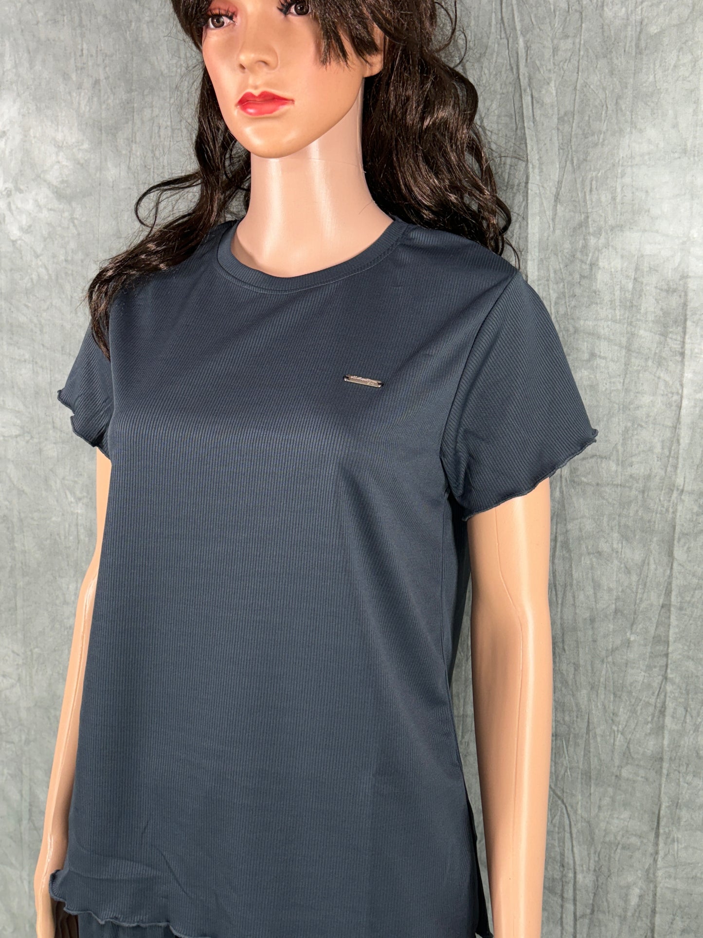 Cotton Blend Co-ord Set for Women - Anchor Grey